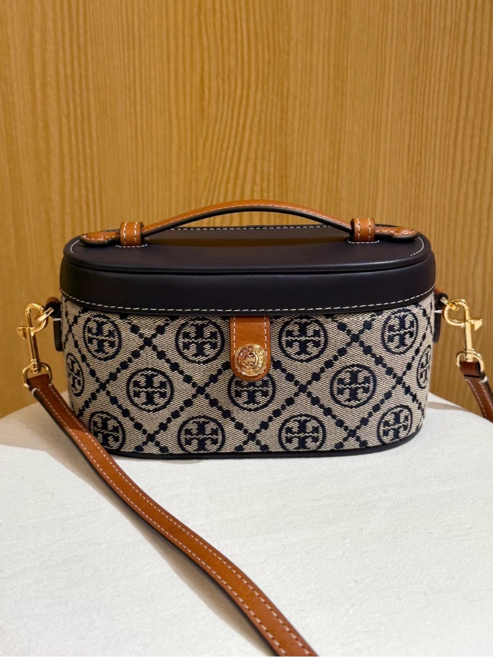 New Tory Burch T Monogram Vanity Case